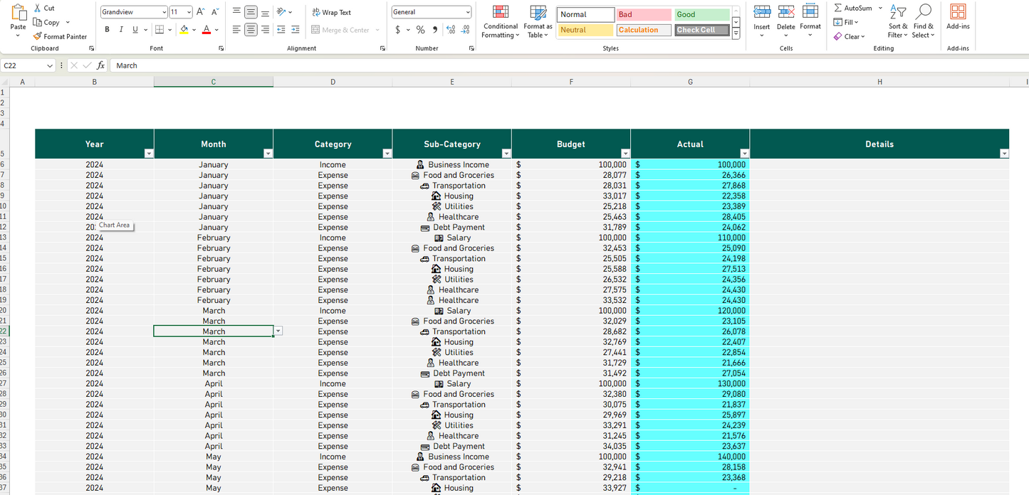 Personal Finance Tracker Excel Template