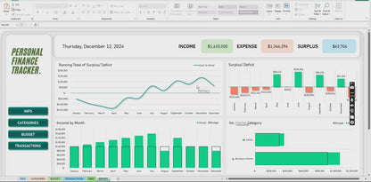 Personal Finance Tracker Excel Template